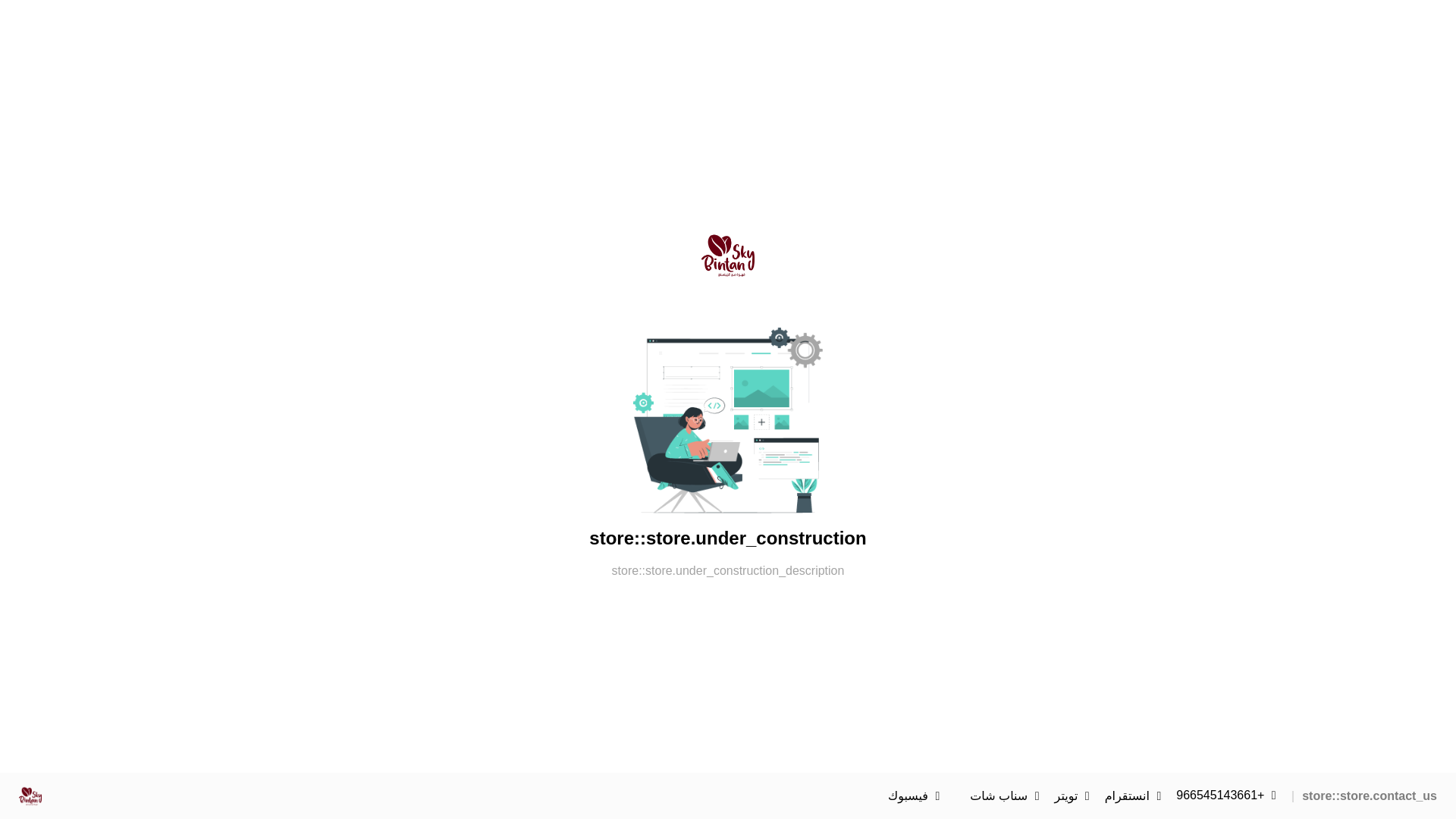 website screenshot of https://bintansky.sa/