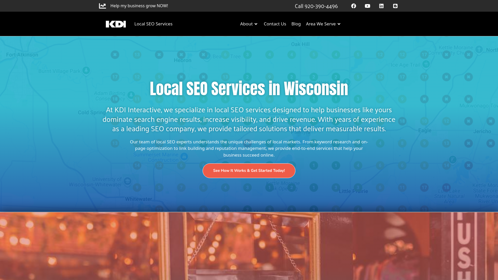 website screenshot of https://kdinteractiveframe.com/