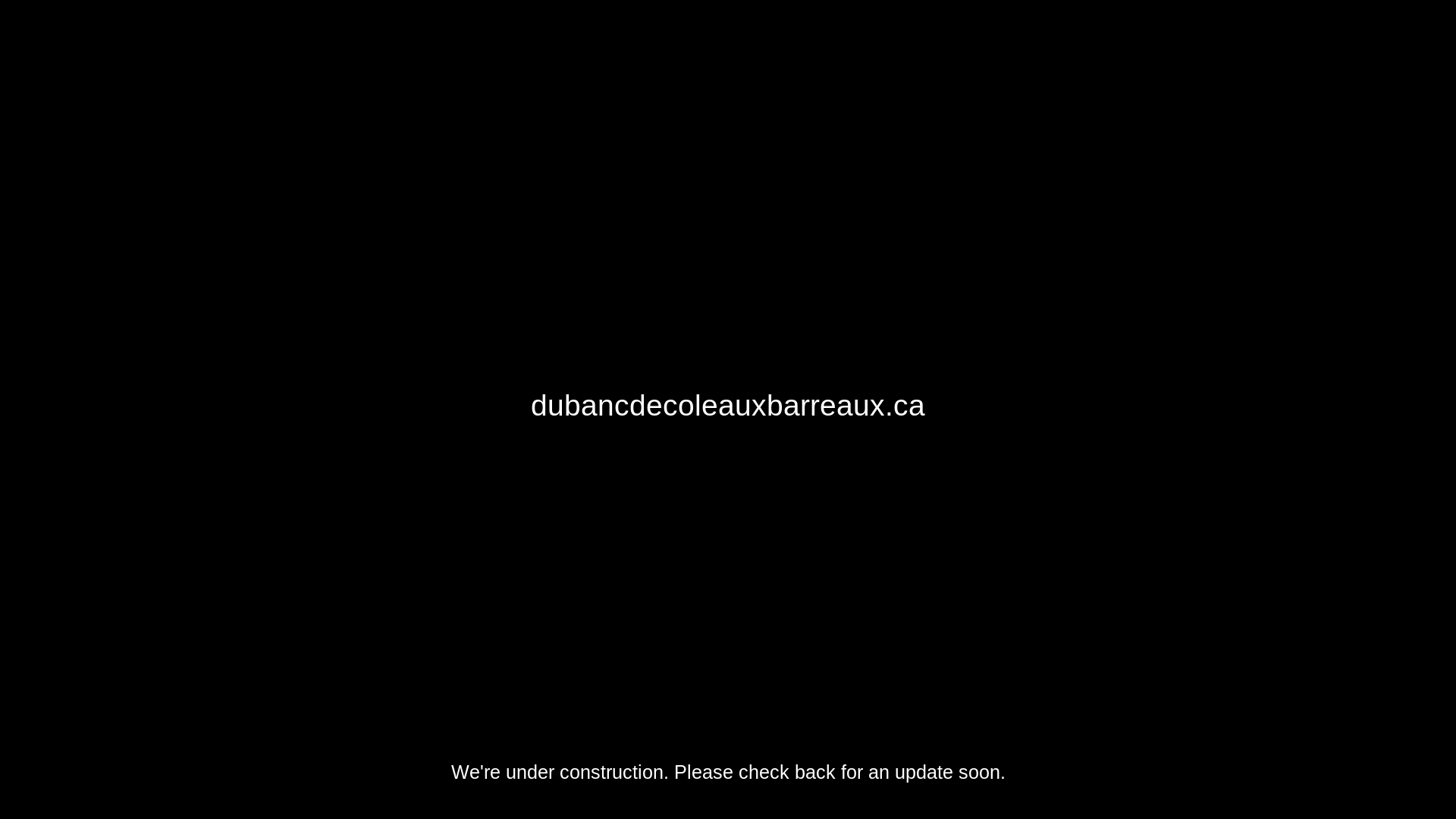 website screenshot of https://dubancdecoleauxbarreaux.ca/