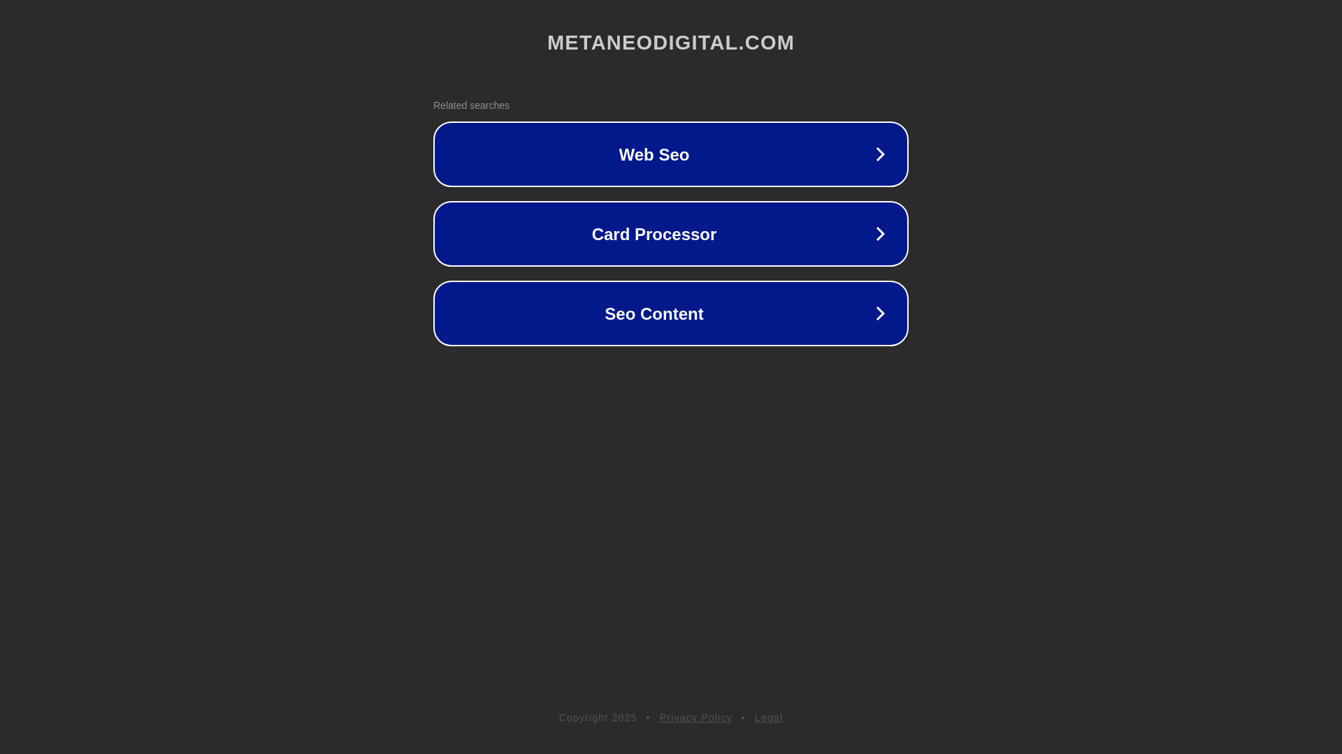 website screenshot of https://metaneodigital.com/