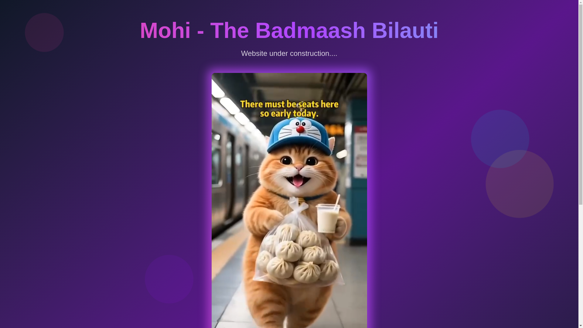 website screenshot of https://badmaashbilauti.in/
