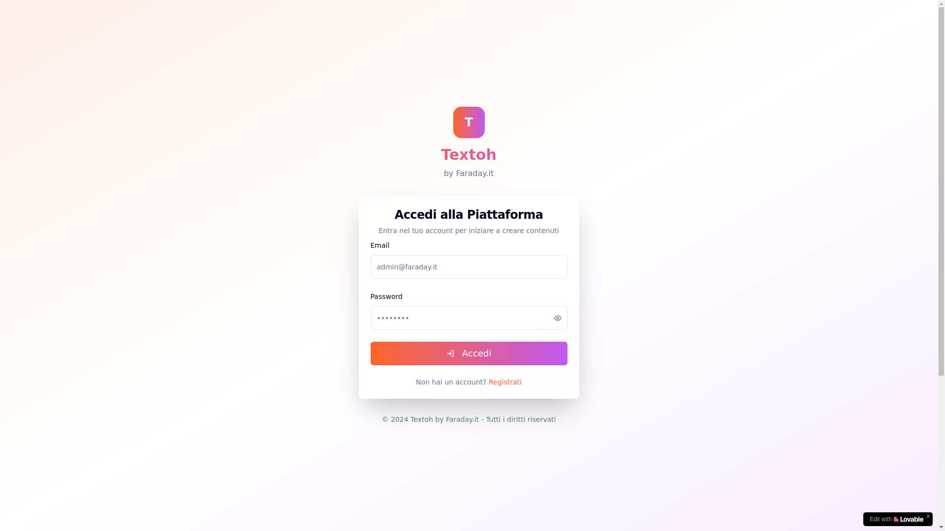website screenshot of https://textoh.it/