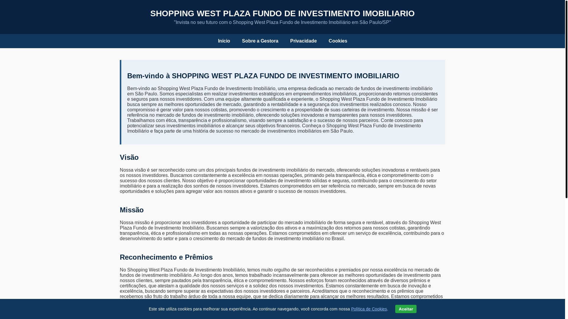 website screenshot of https://shoppingwestplazafii.shop/