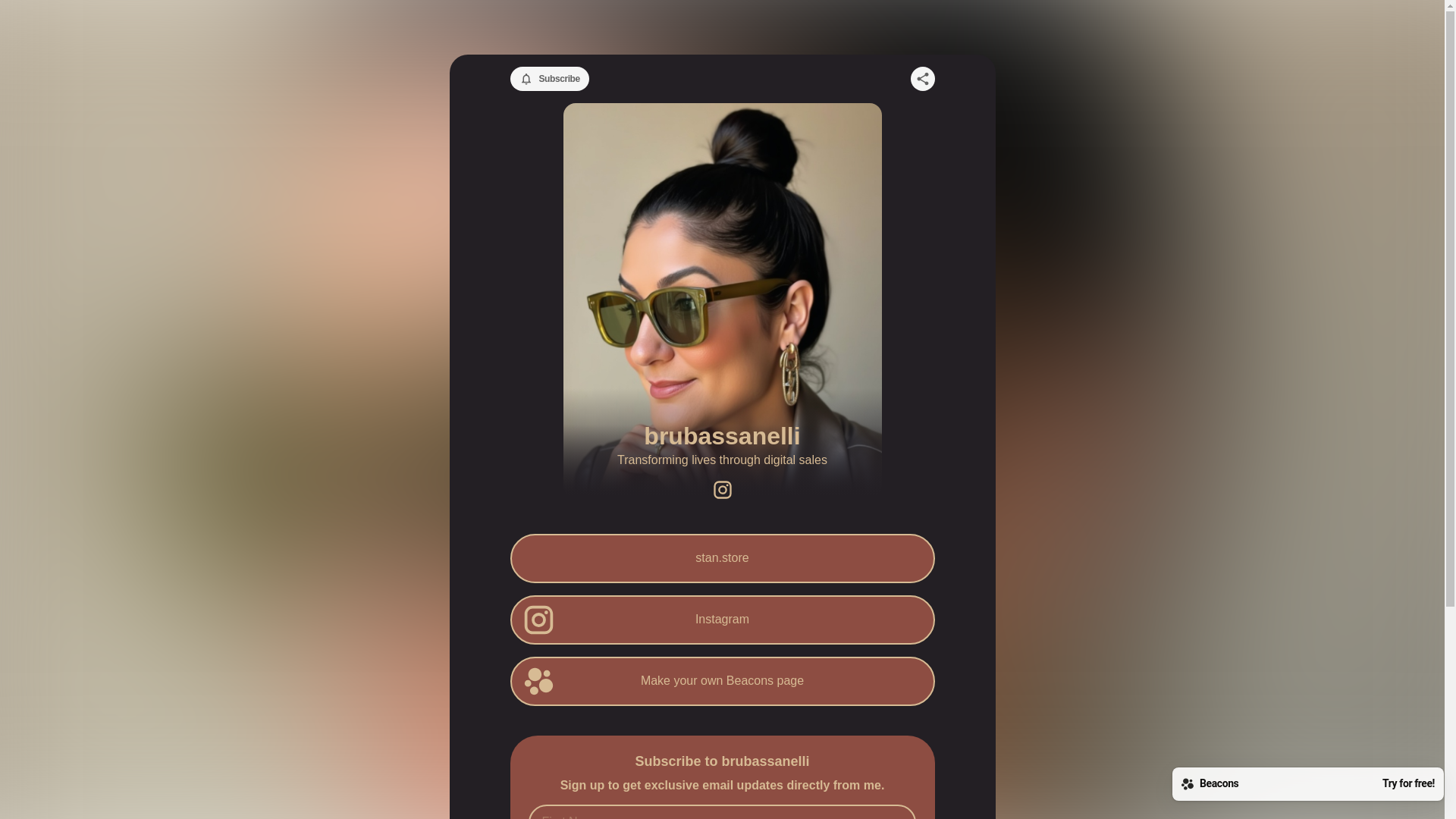 website screenshot of https://brubassanelli.com/