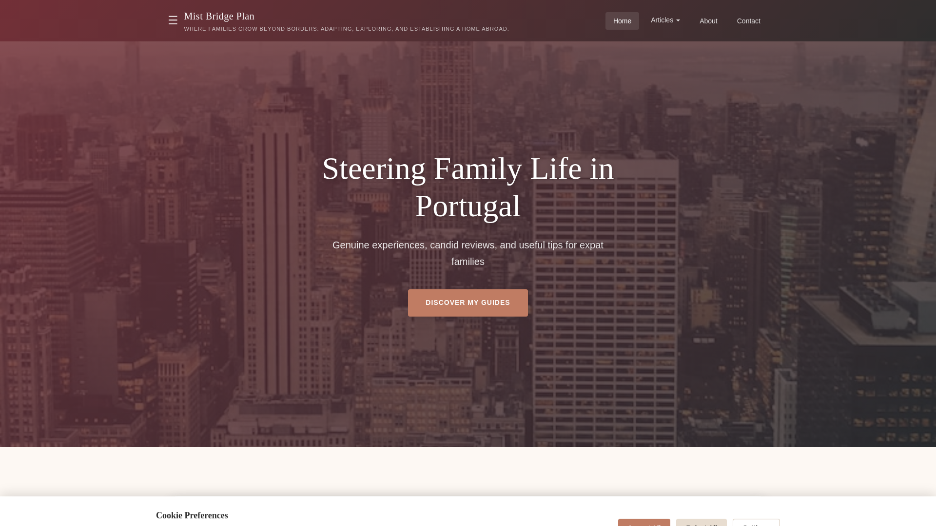 website screenshot of https://mistbridgeplan.xyz/