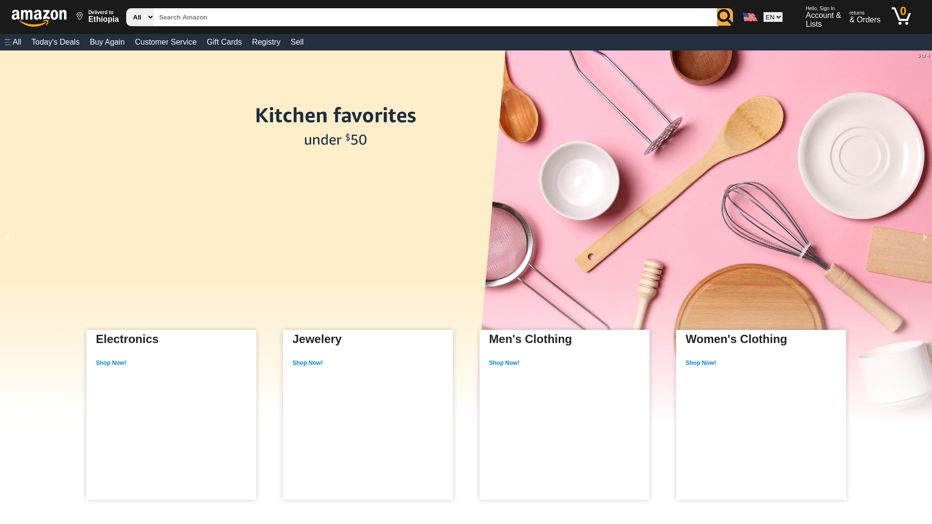 website screenshot of https://amazon-cloned2025.netlify.app
