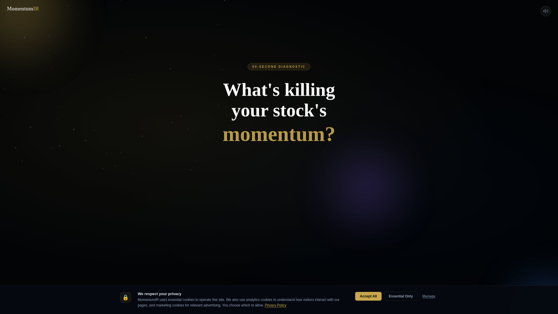 website screenshot of https://momentumir.info