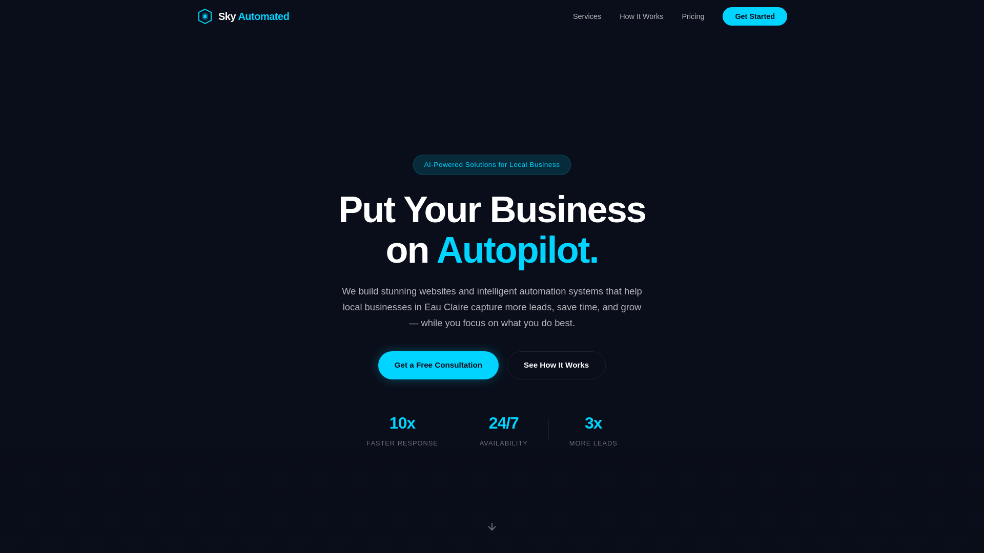 website screenshot of https://skyautomated.pages.dev/