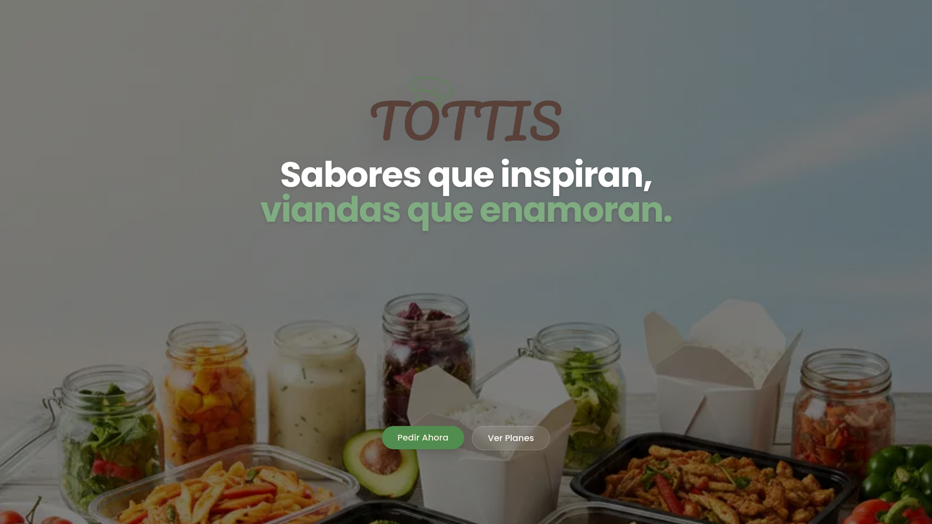 website screenshot of https://tottisviandas.com/