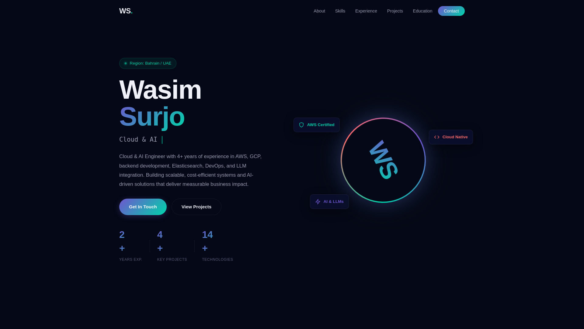 website screenshot of https://wasim-surjo.pages.dev/