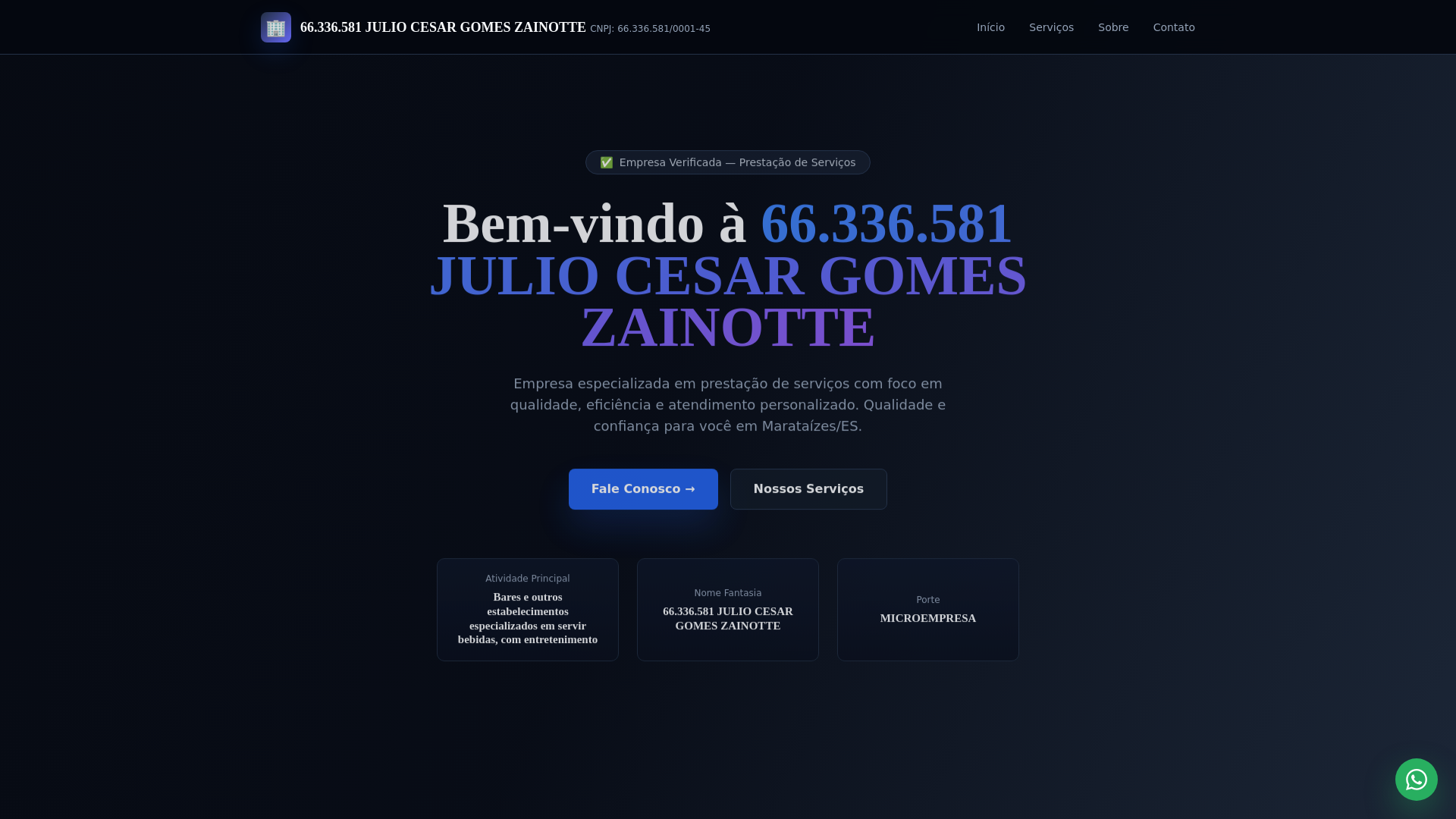 website screenshot of https://juliocezarcomercio.pages.dev/