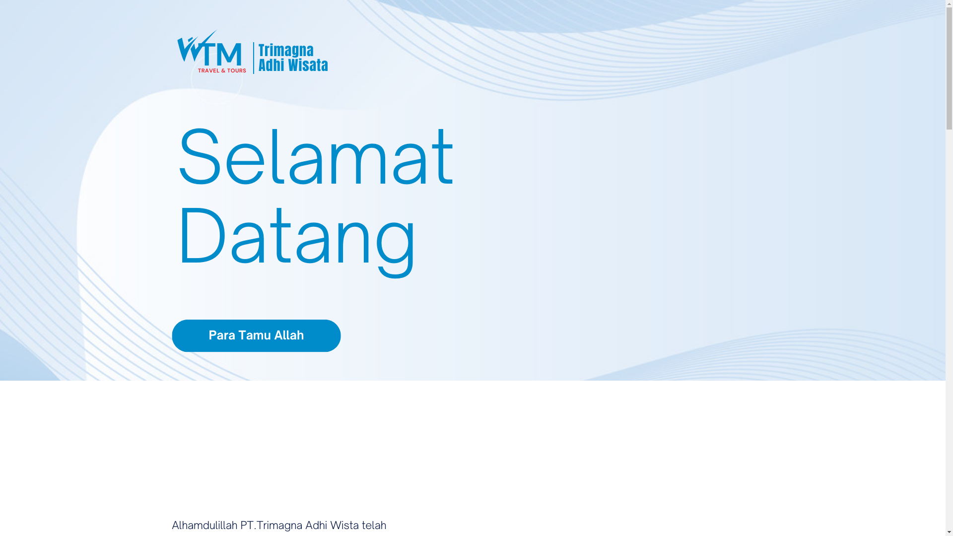 website screenshot of https://trimagnaadhiwisata.com/