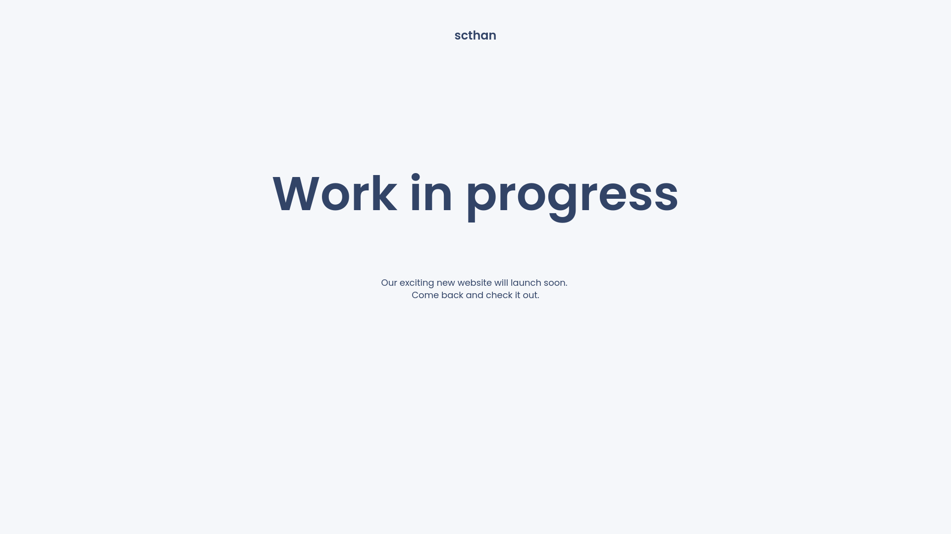 website screenshot of https://scthan.tech/