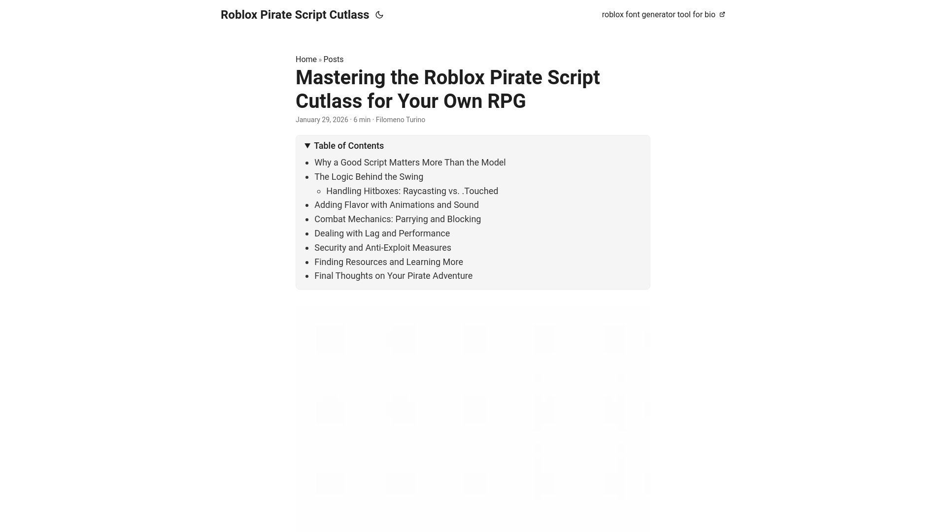 website screenshot of https://robloxpiratescriptcutlass.pages.dev/