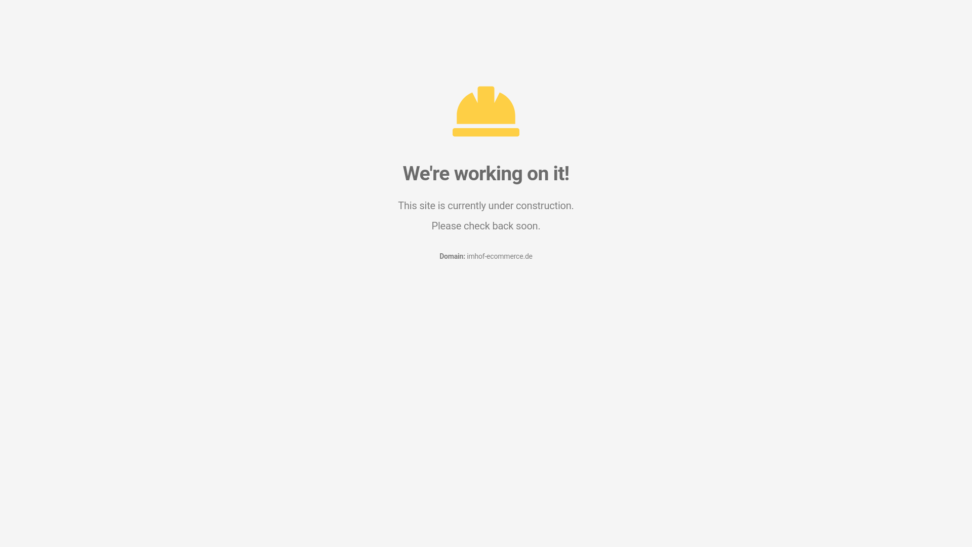 website screenshot of https://imhof-ecommerce.de/