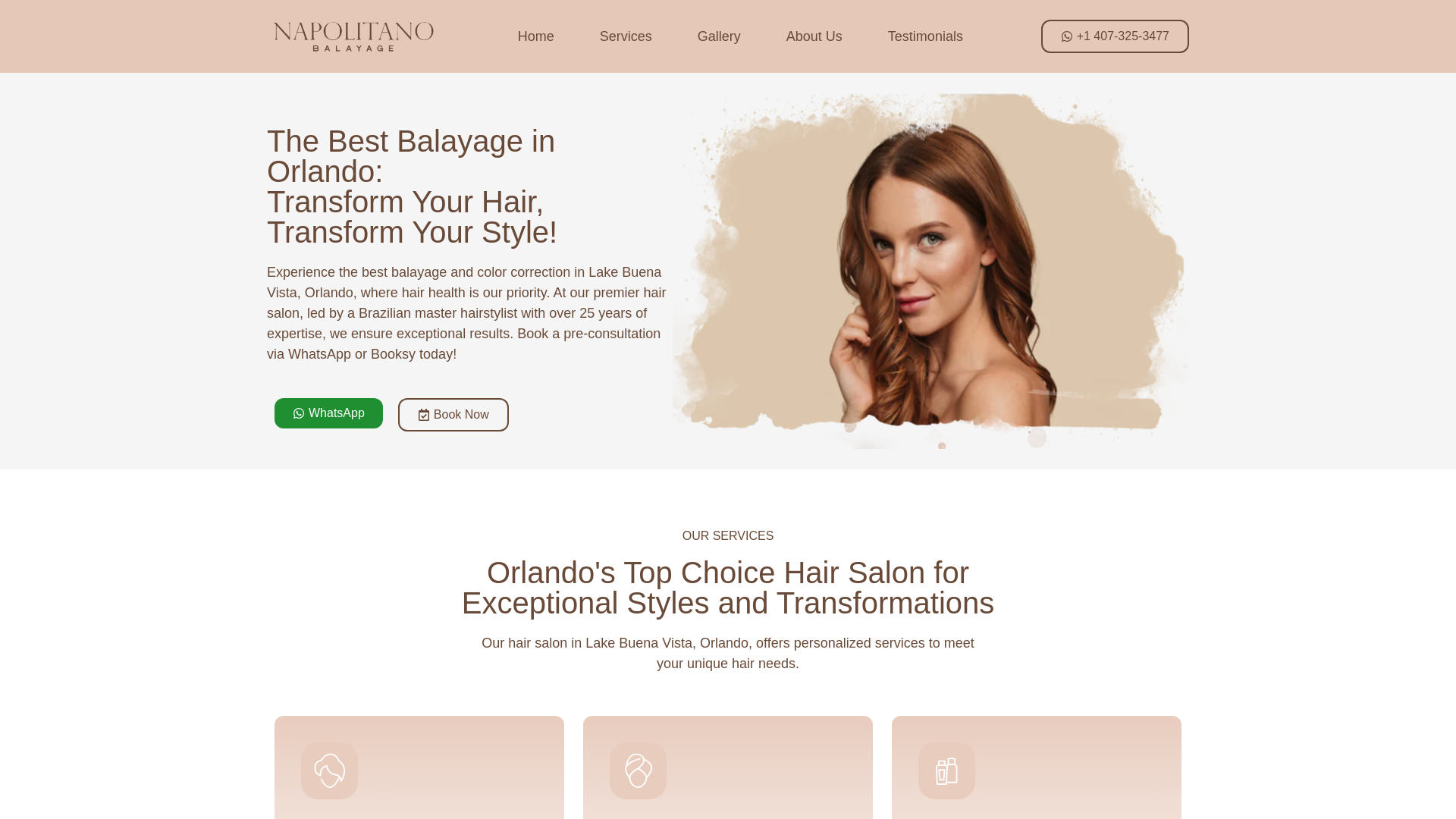 website screenshot of https://napolitanobeautyco.com/