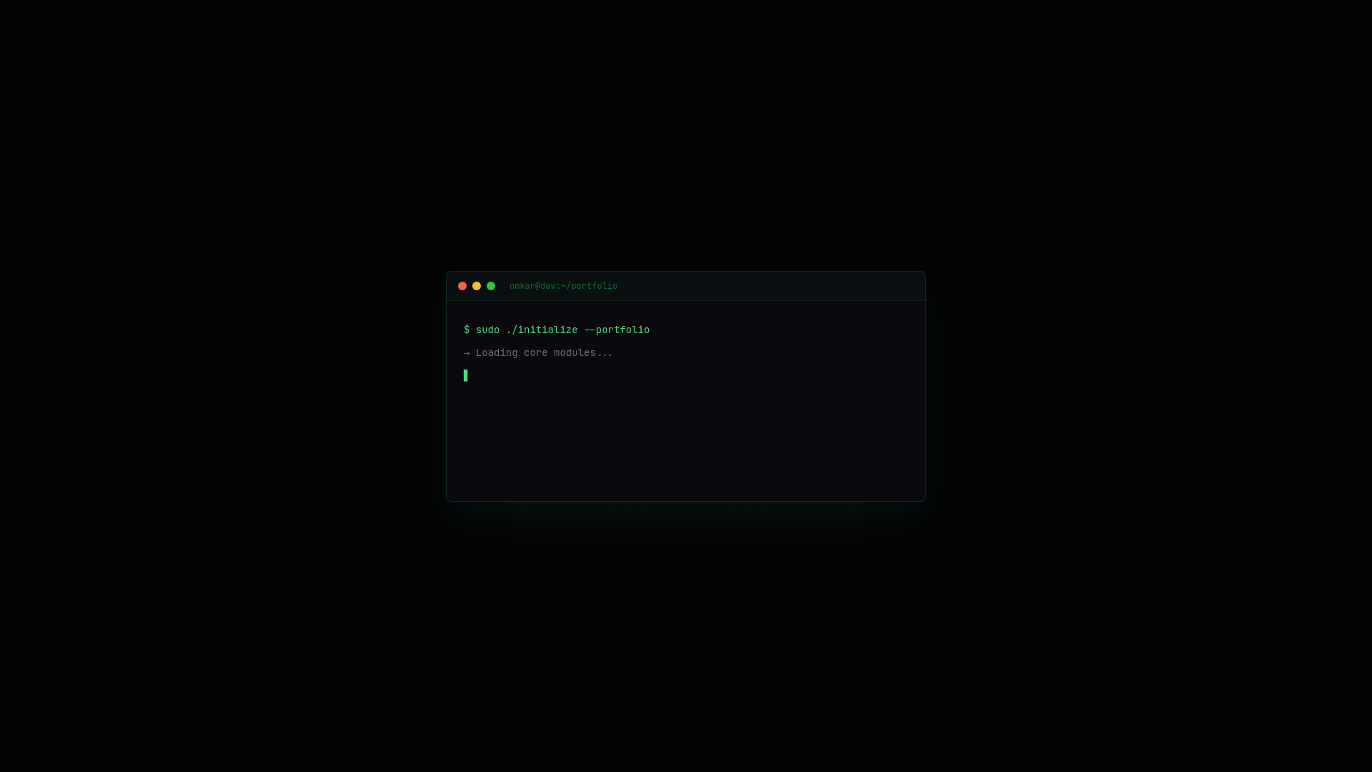 website screenshot of https://omkarbandikatte.tech/