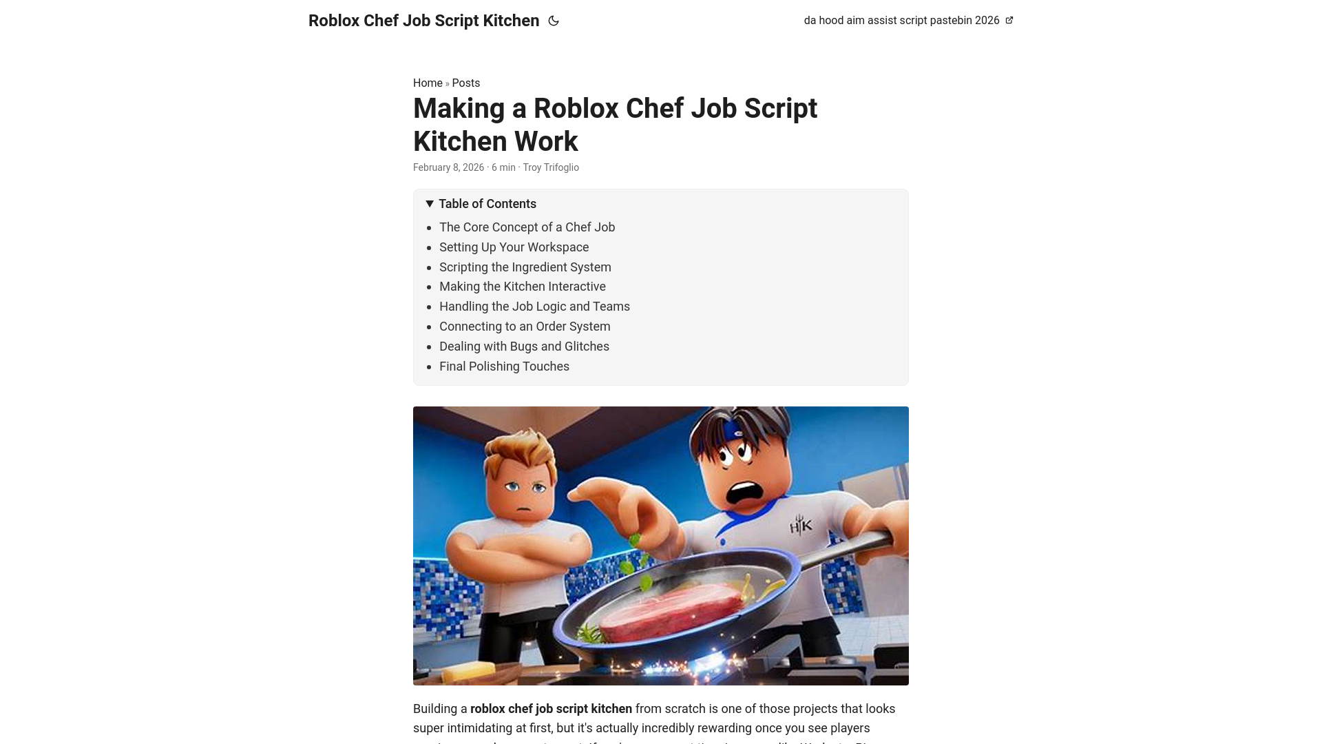 website screenshot of https://roblox-chef-job-script-kitchen.pages.dev/