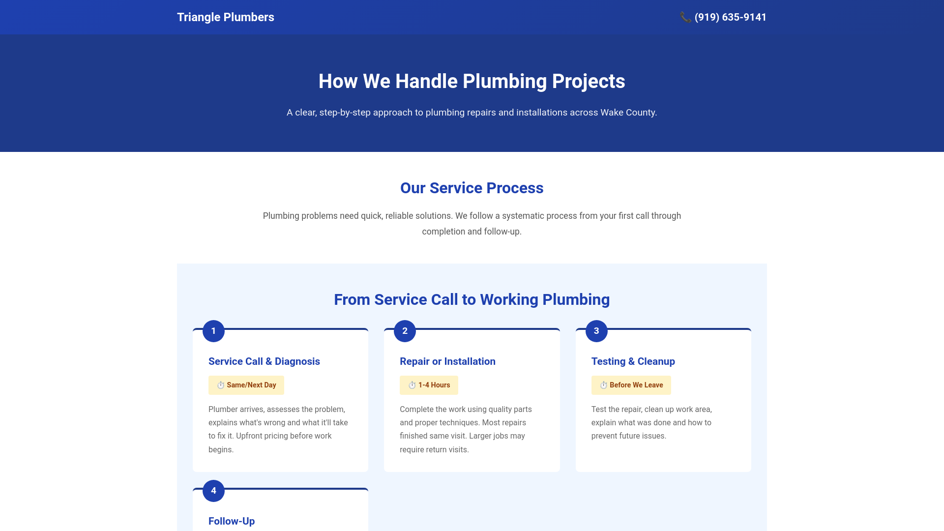 website screenshot of https://wakeplumber.pages.dev/