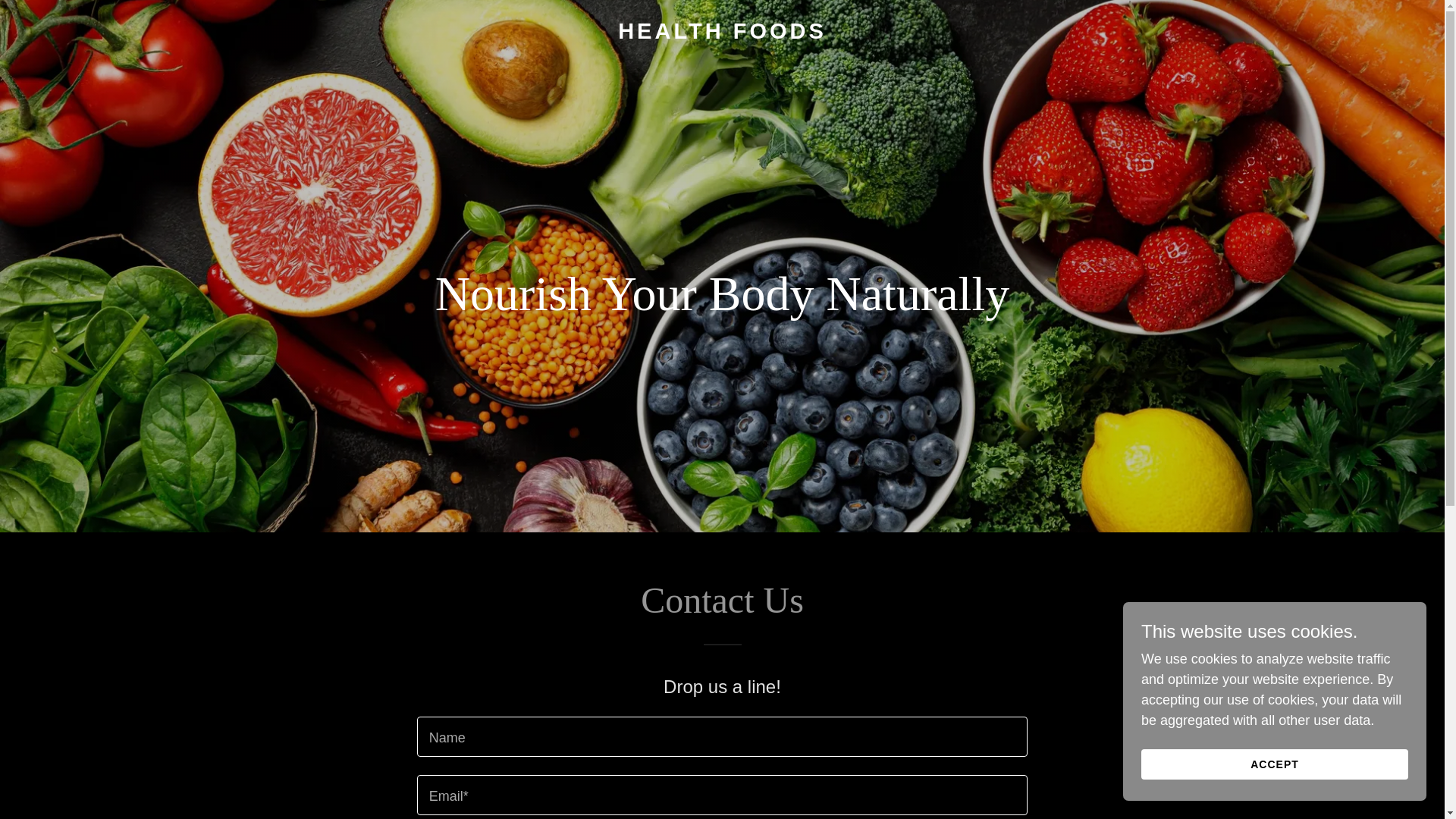 website screenshot of https://healthfoods.pro/