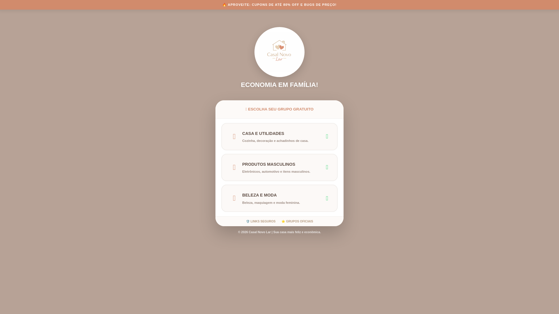 website screenshot of https://casalnovolar.com/