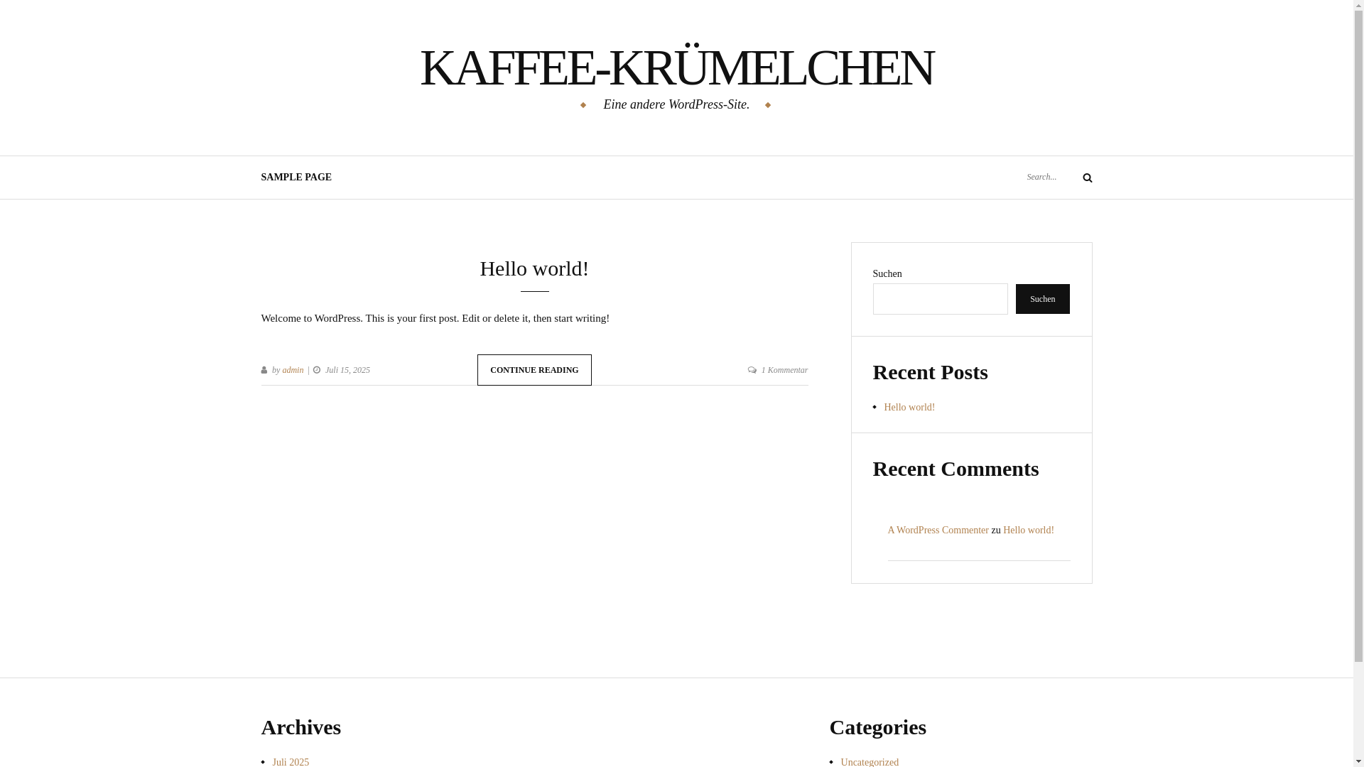 website screenshot of https://xn--kaffee-krmelchen-rzb.de/