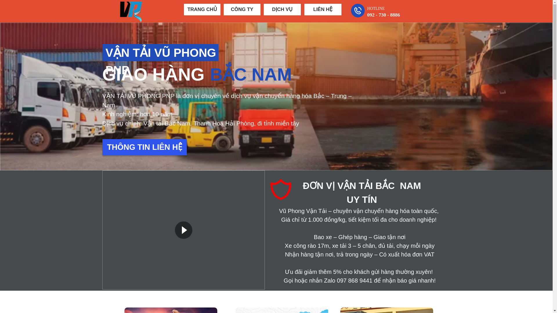 website screenshot of https://vantaivuphongpnp.online/
