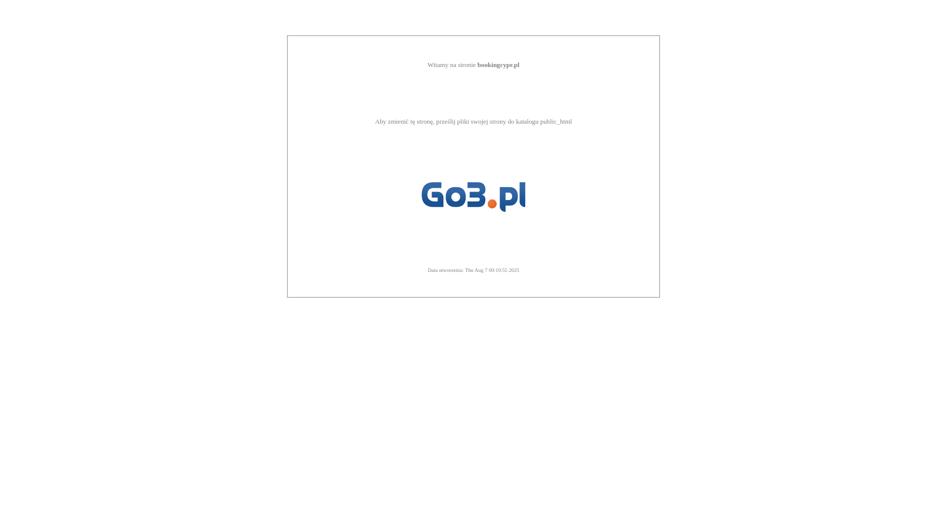 website screenshot of https://bookingcypr.pl/