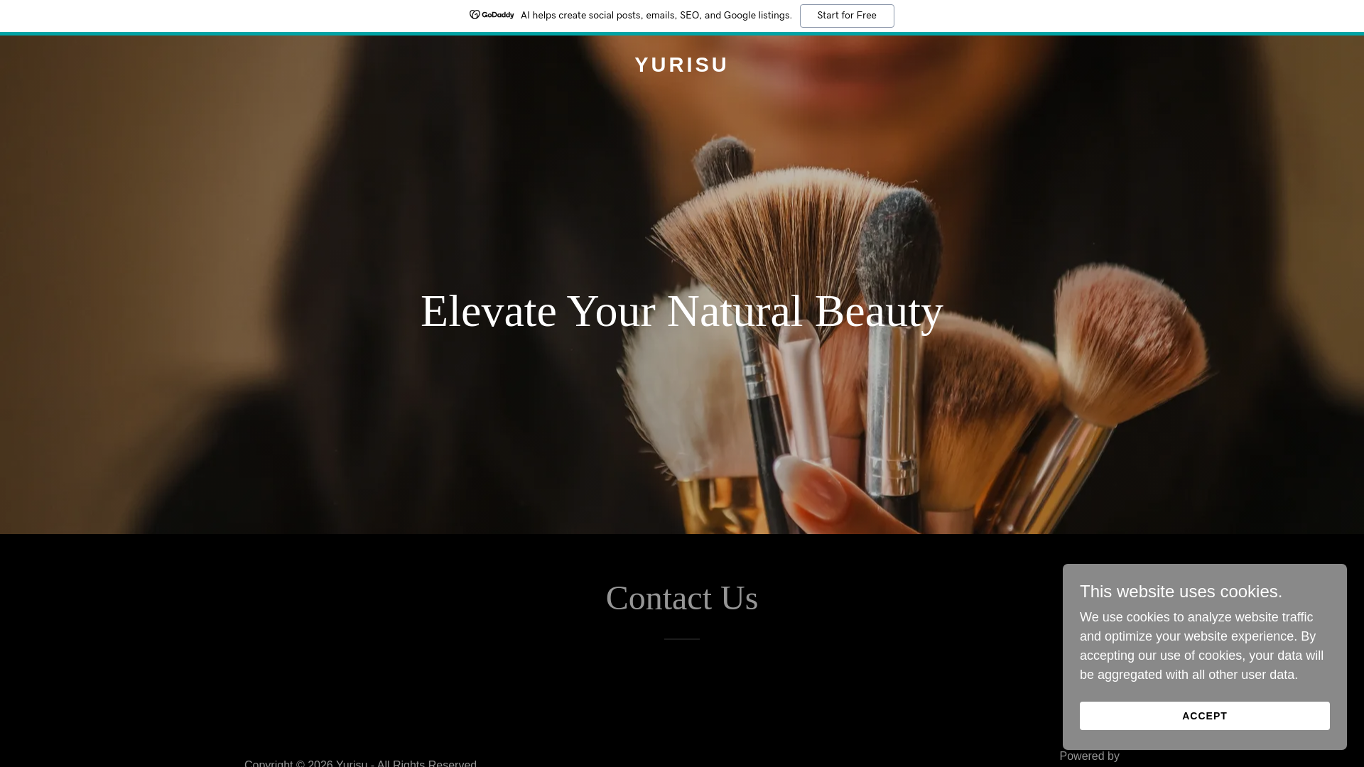 website screenshot of https://yurisu.in/