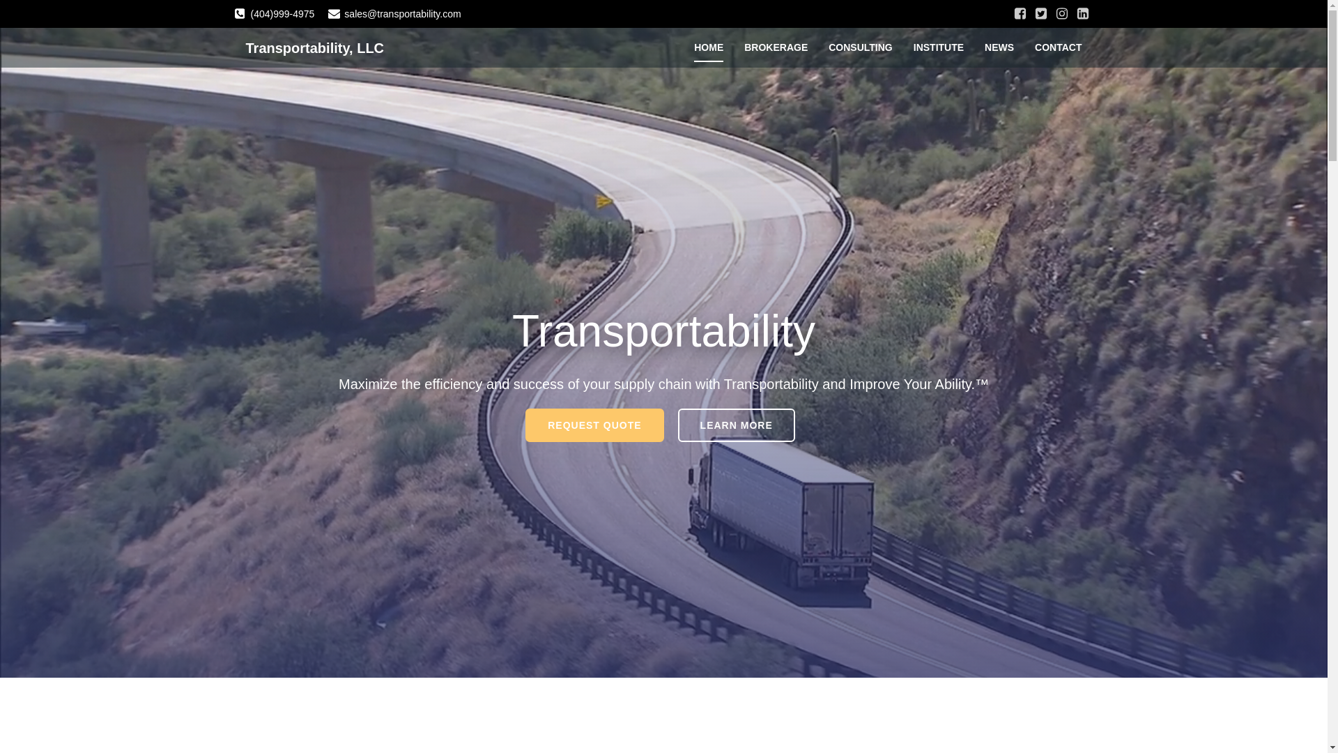 website screenshot of https://transportabilitypro.com/