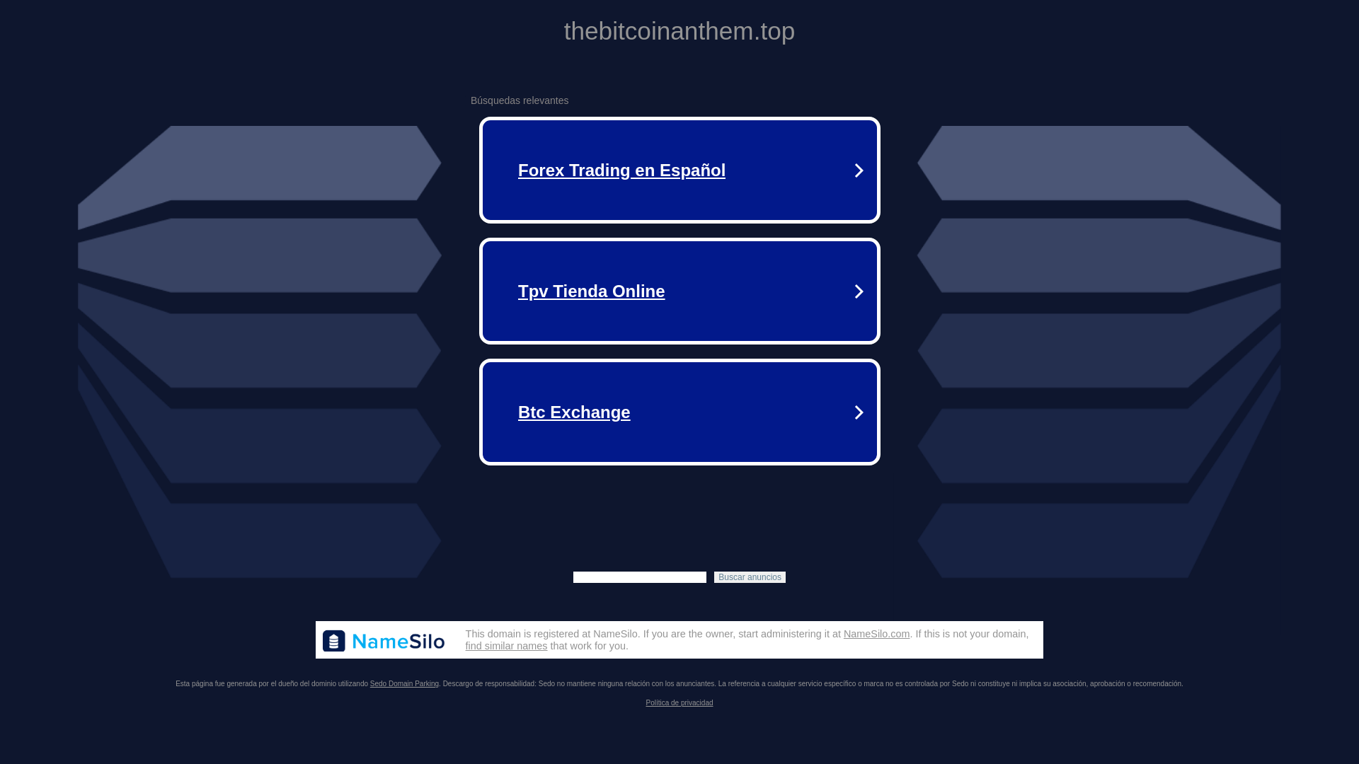 website screenshot of https://thebitcoinanthem.top/