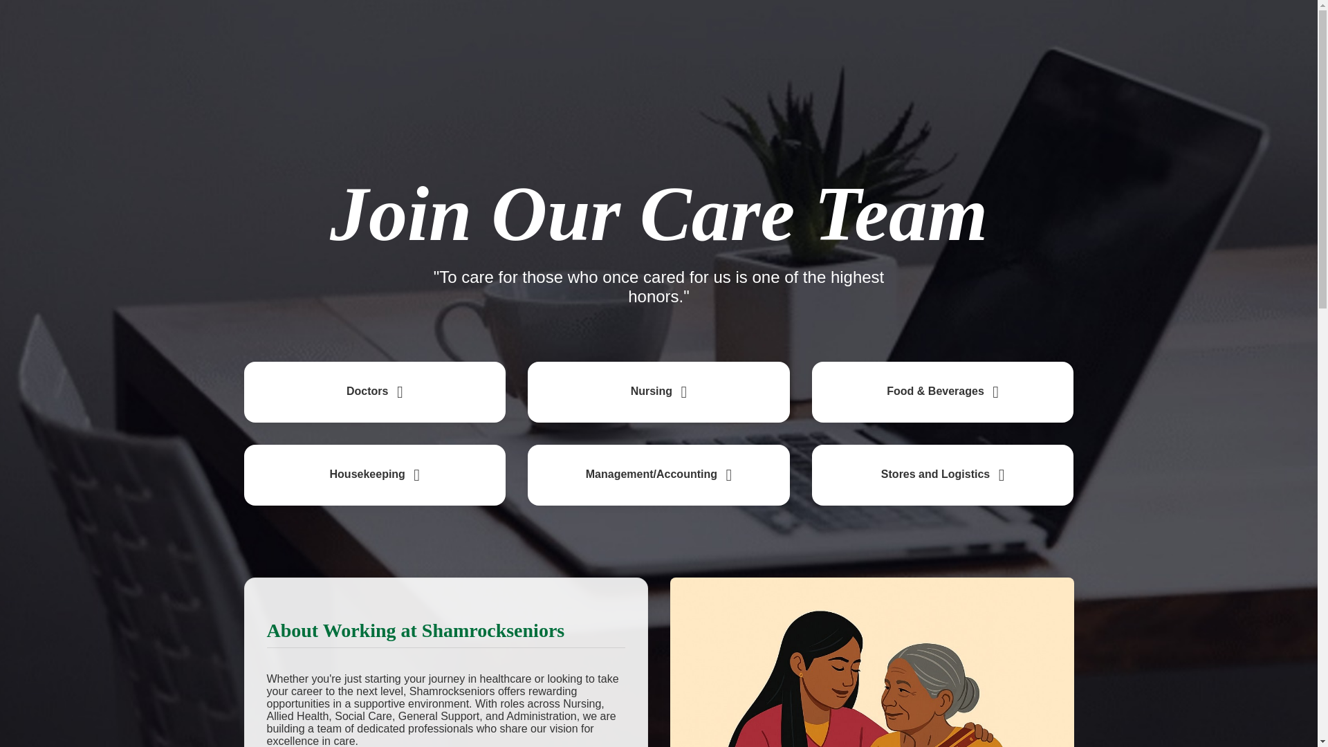 website screenshot of https://careers-shamrockseniors.pages.dev/