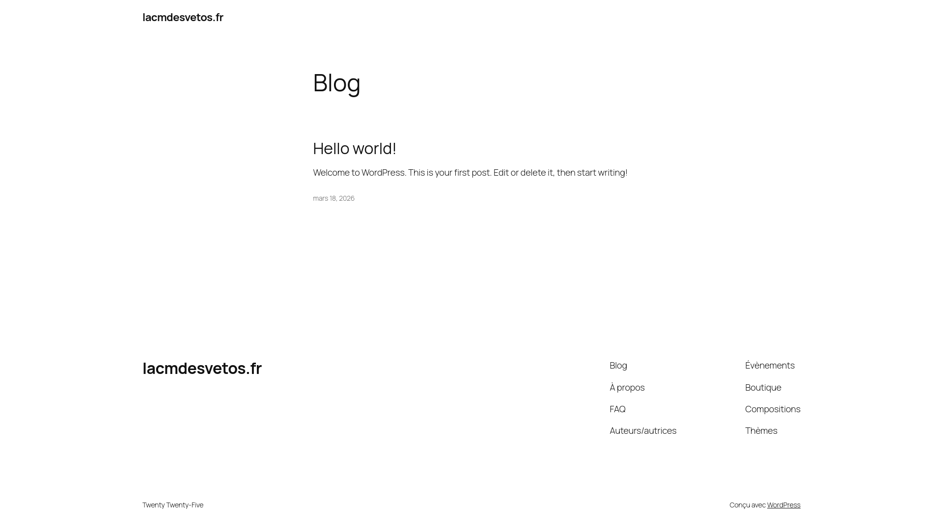 website screenshot of https://lacmdesvetos.fr/
