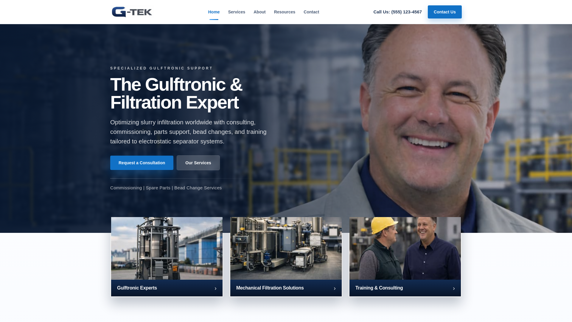 website screenshot of https://g-tek.pages.dev/