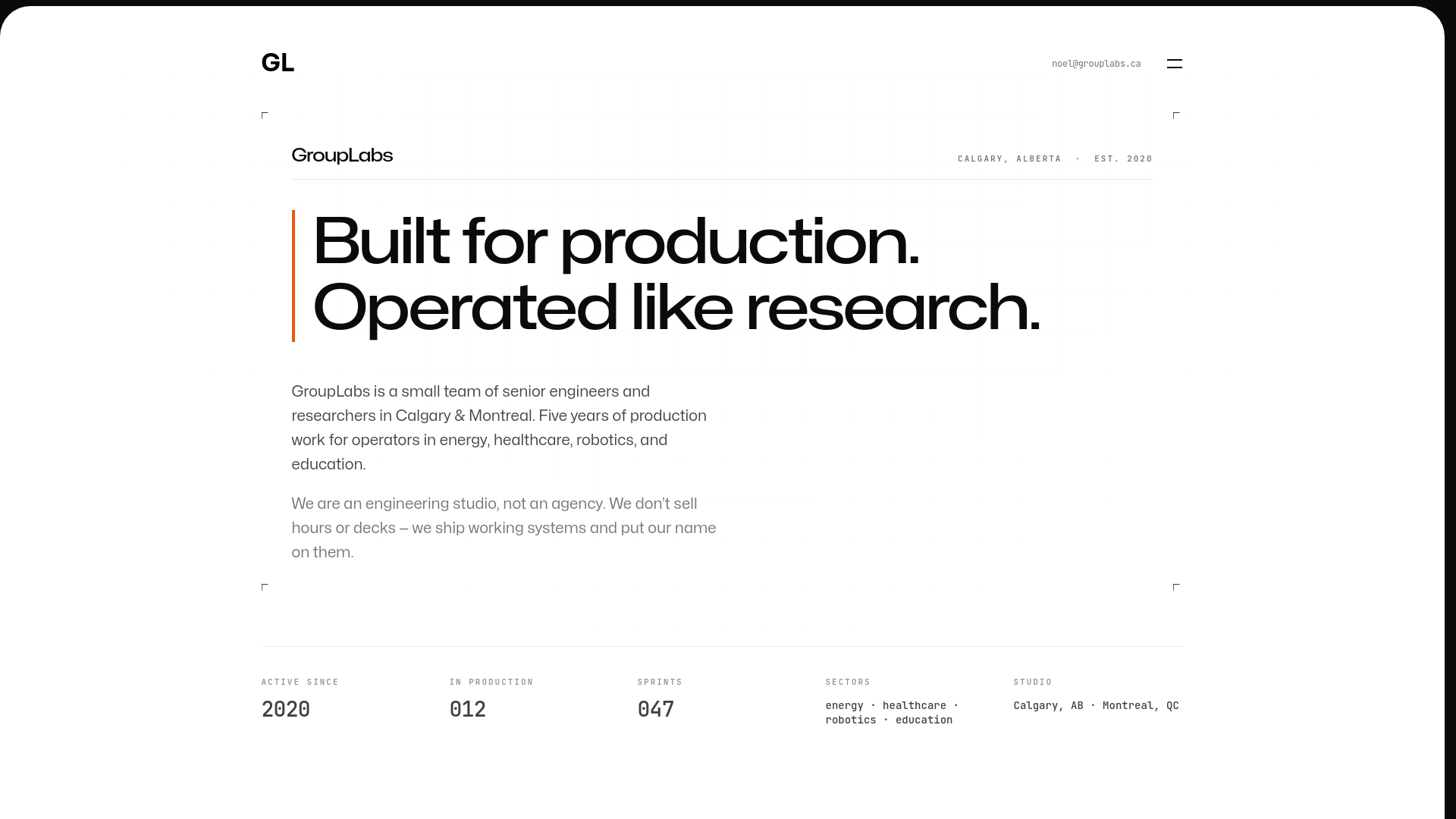 website screenshot of https://grouplabs-website.pages.dev/