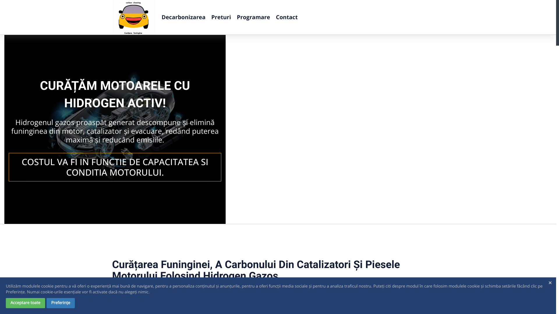 website screenshot of https://curataredpfbucuresti.ro/