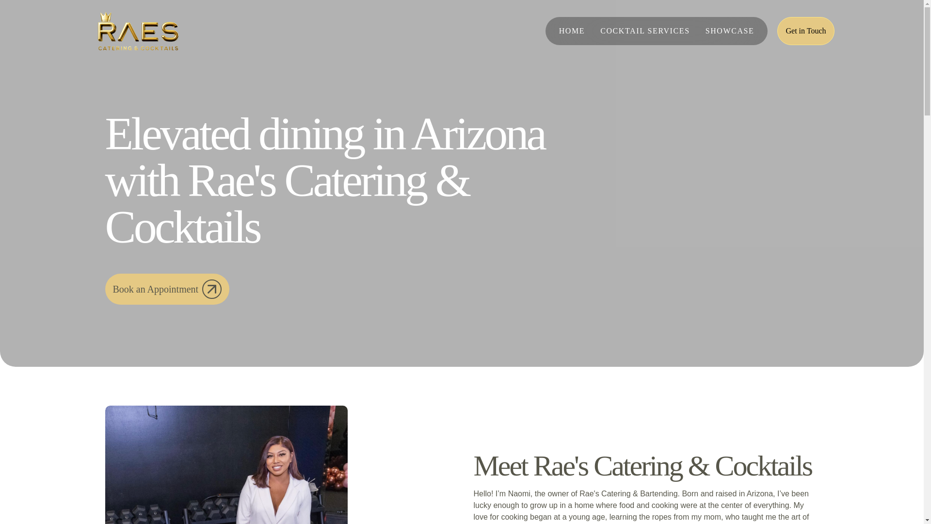 website screenshot of https://rae-catering.pages.dev/