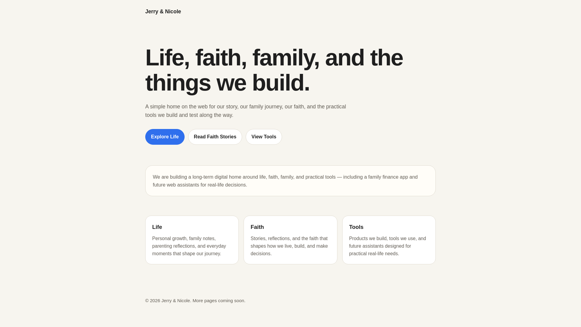 website screenshot of https://jerryandnicole-site.pages.dev/