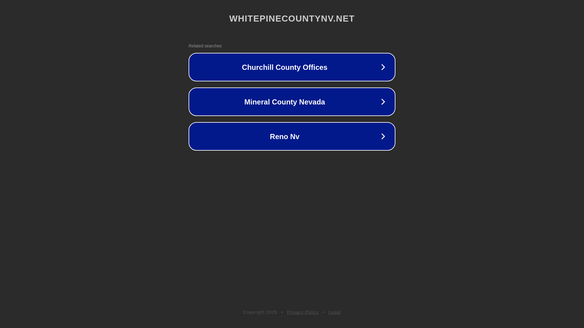 website screenshot of https://whitepinecountynv.net/