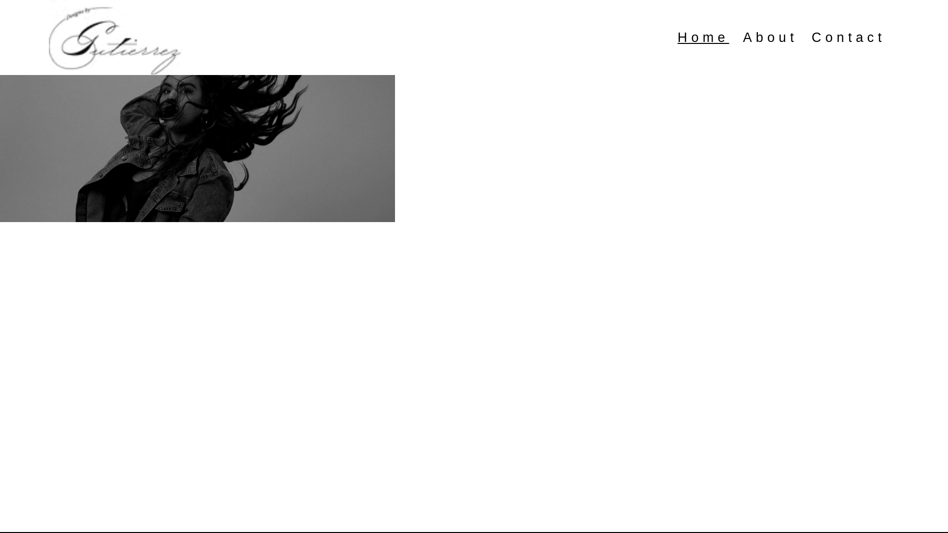 website screenshot of https://designsbygutierrez.com