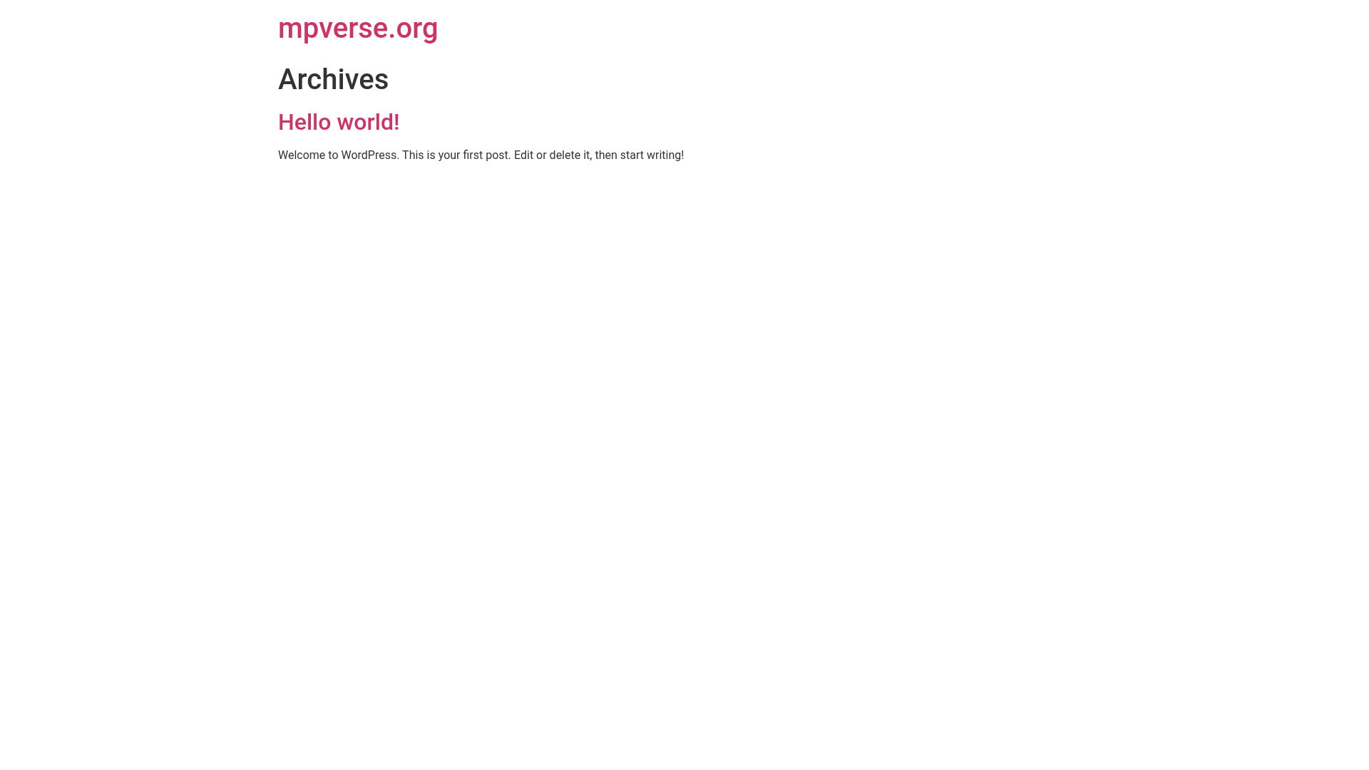 website screenshot of https://mpverse.org/