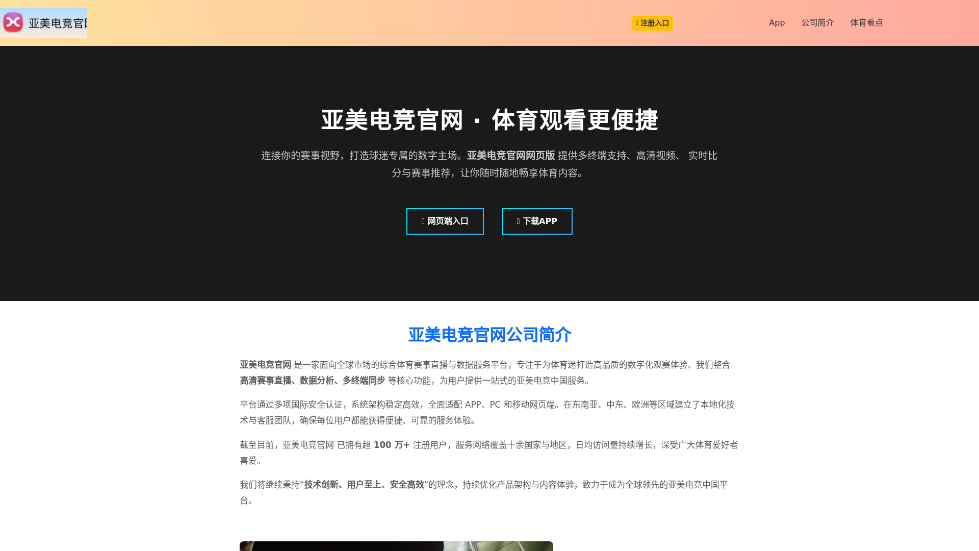 website screenshot of https://yamei-esports.com