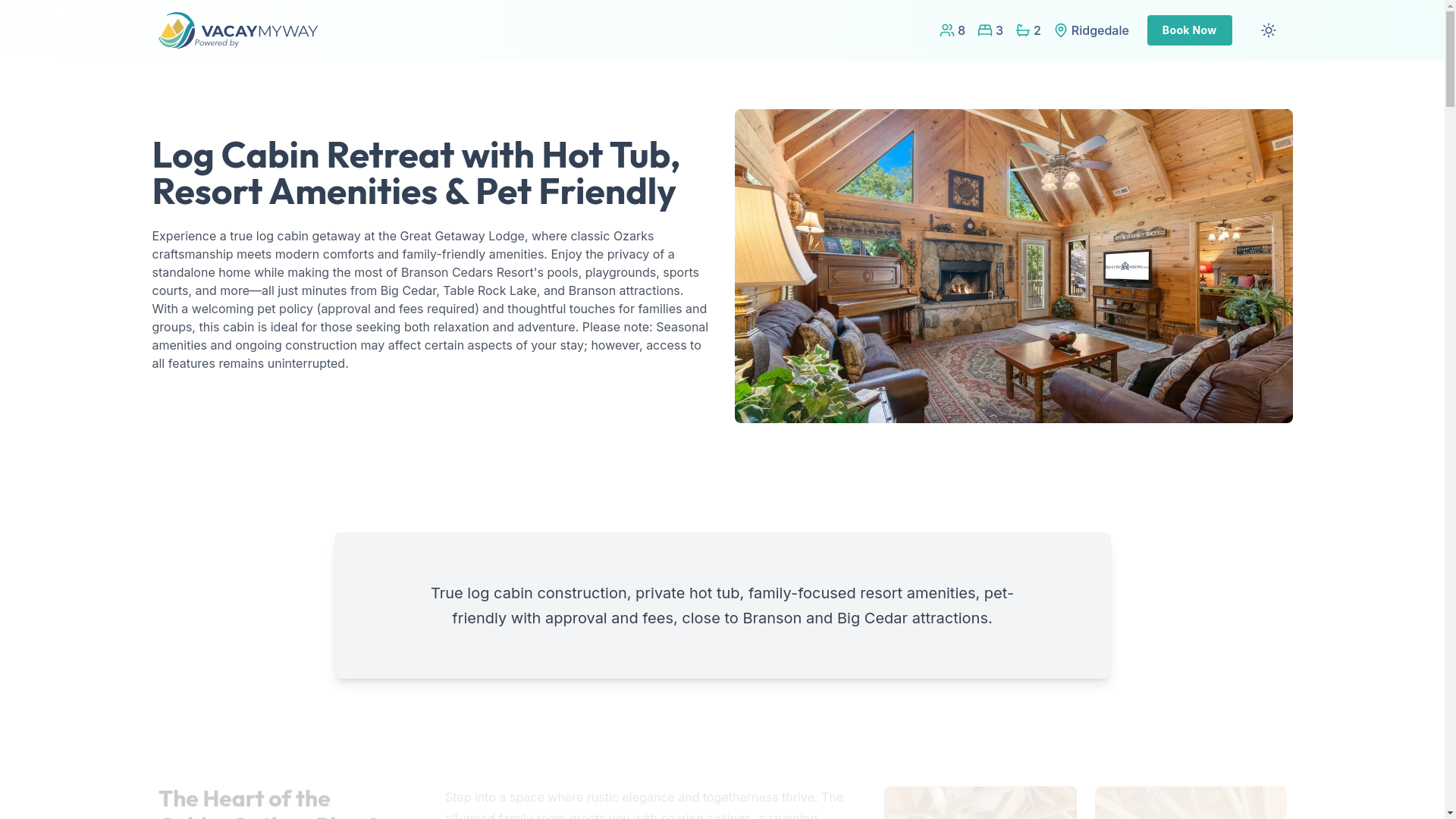 website screenshot of https://tablerockfire.house/