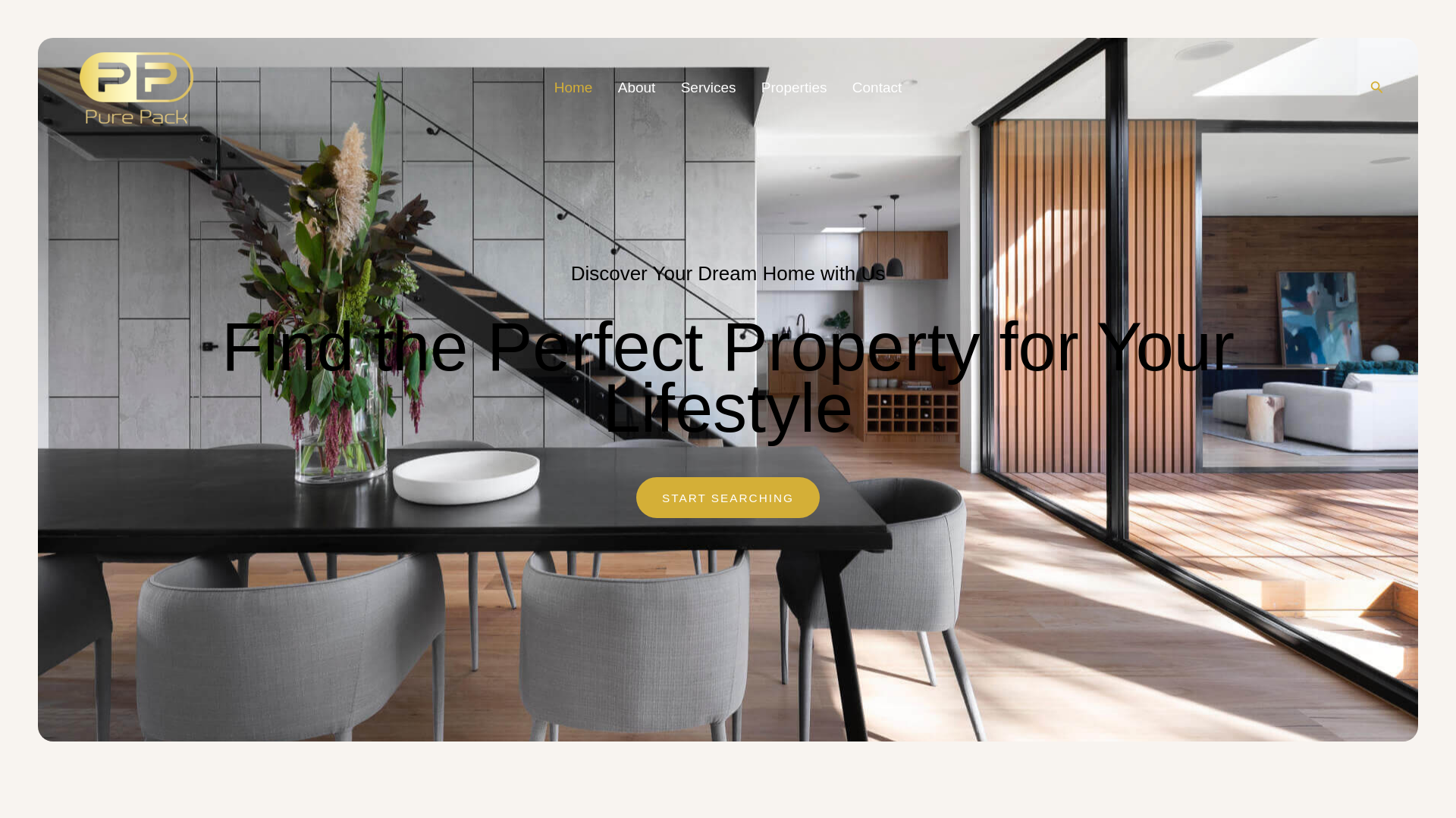 website screenshot of https://purepackeg.com/