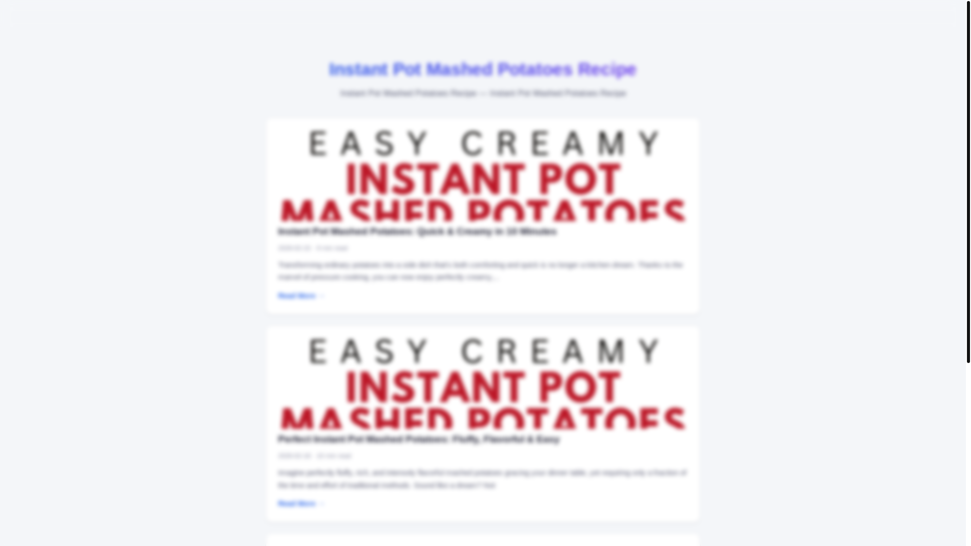 website screenshot of https://instant-pot-mashed-potatoes-recipe.pages.dev/
