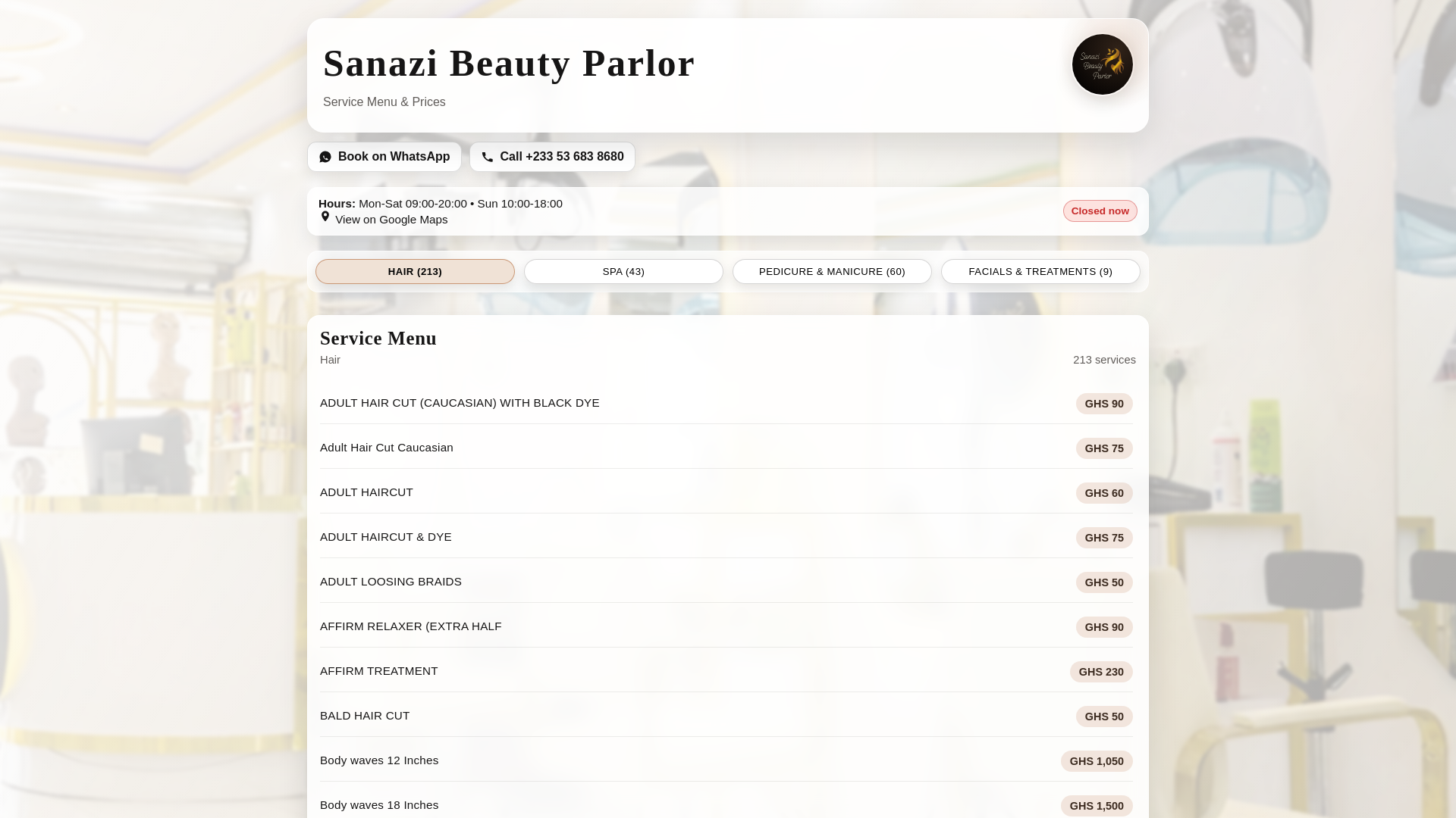 website screenshot of https://sanazi.pages.dev/