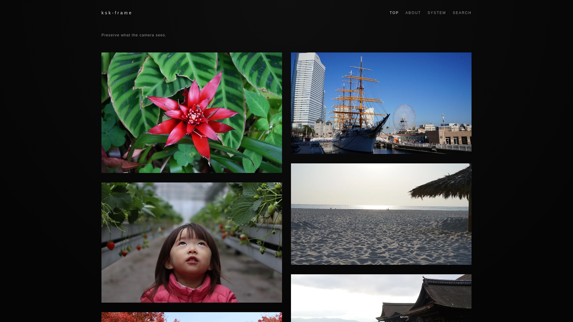 website screenshot of https://ksk-frame.com/