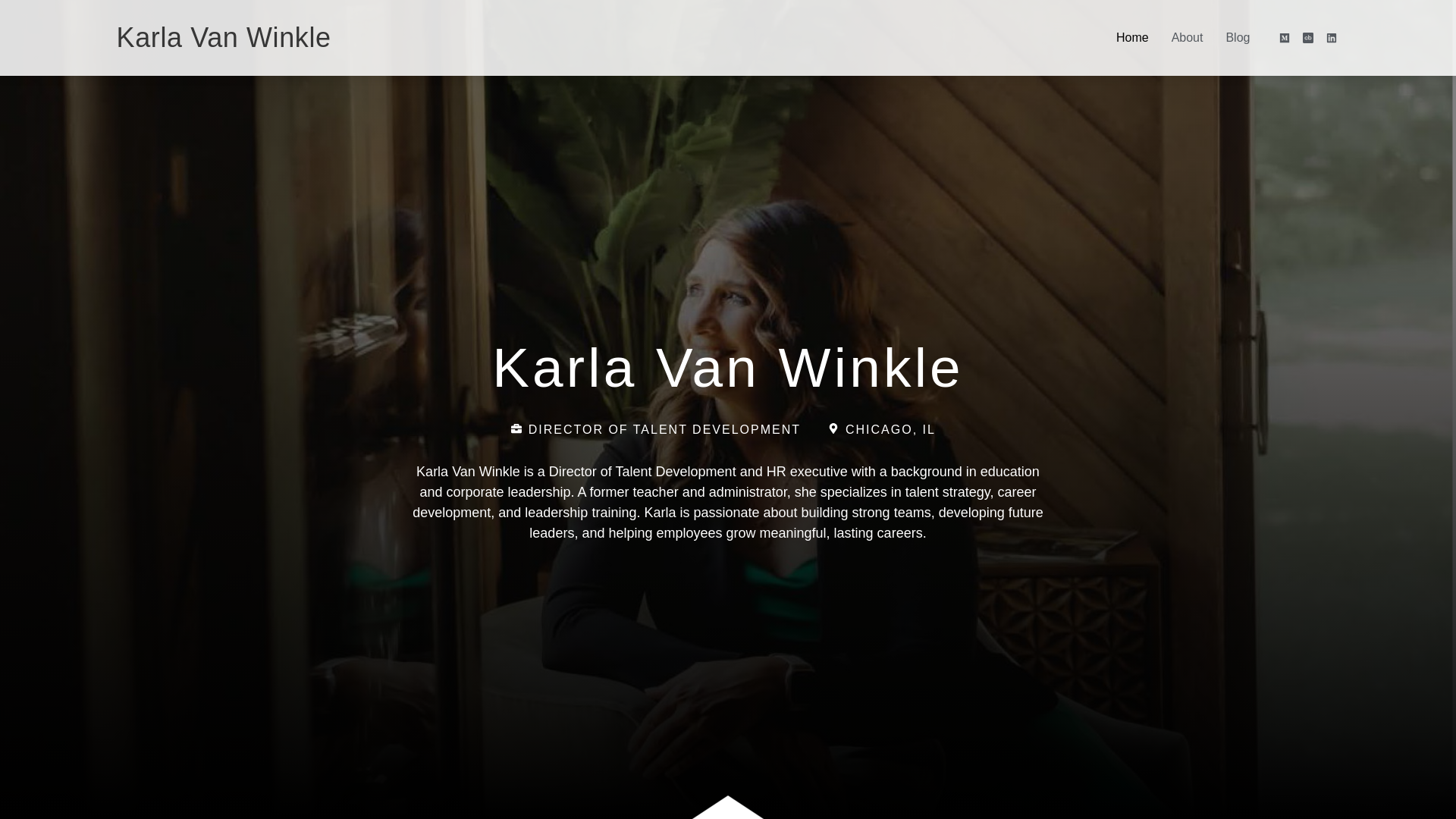 website screenshot of https://karla-vanwinkle.com/