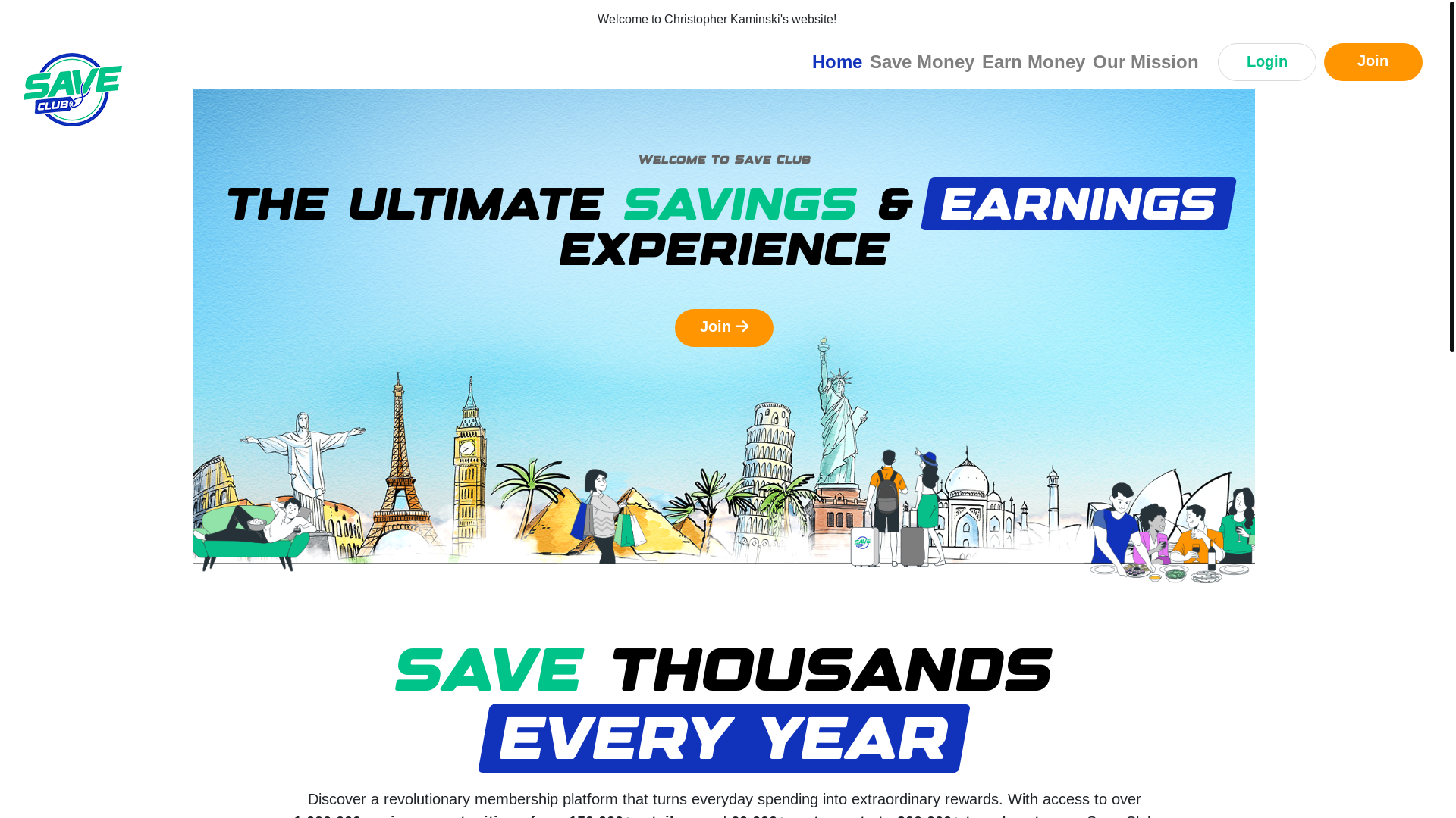 website screenshot of https://asavingsclub.com/