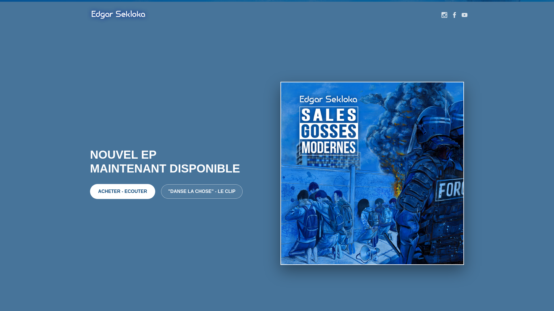 website screenshot of https://edgarsekloka.fr/